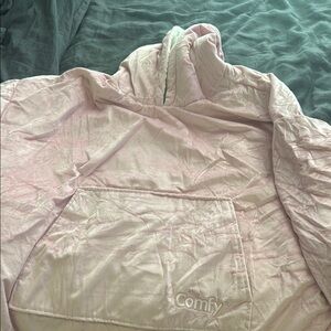 The comfy Sherpa lined wearable blanket